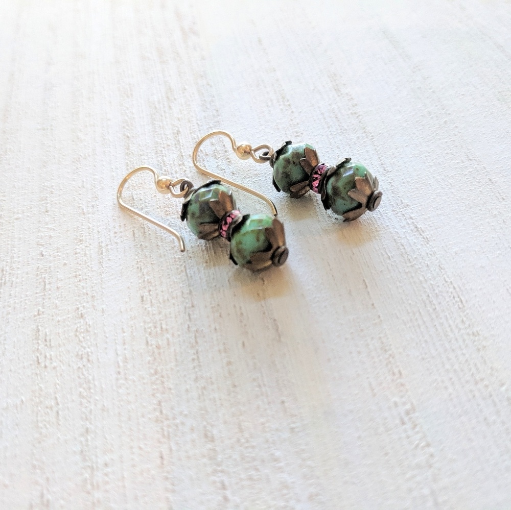 Julz Jewelry Vintage Australian Crystal Earrings